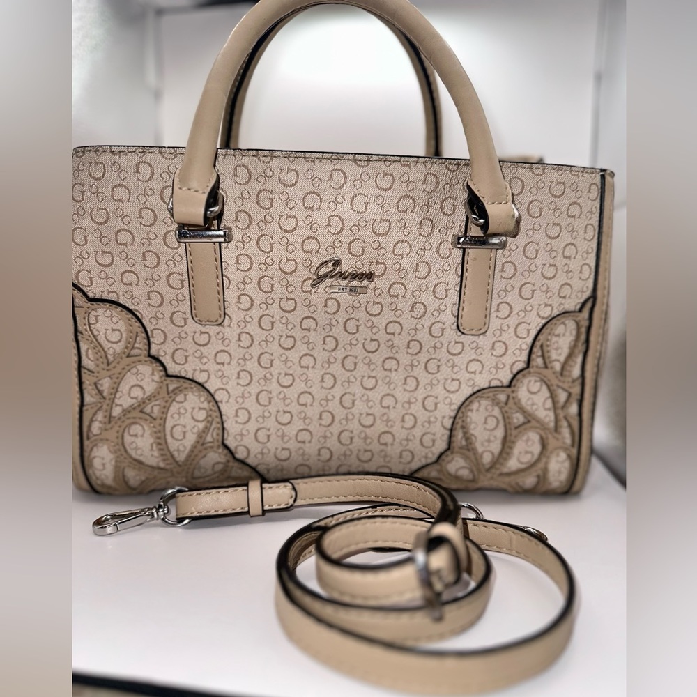 Guess Monogram Shoulder Bag